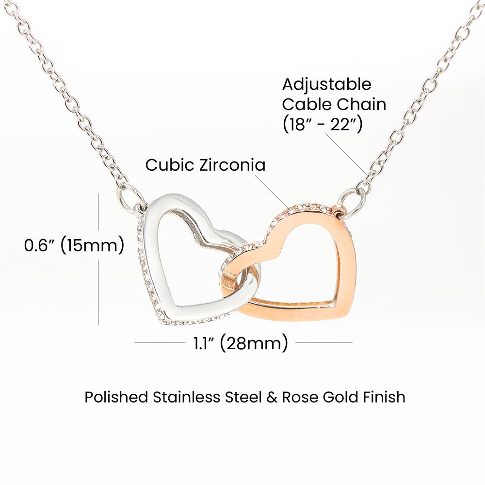 Beautiful Interlocking Heart Necklace