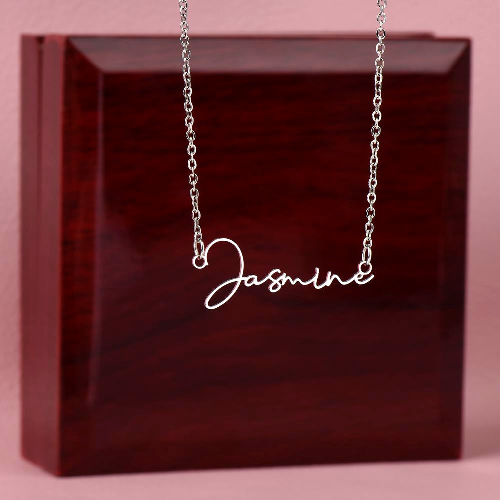 Custom Signature Name Necklace